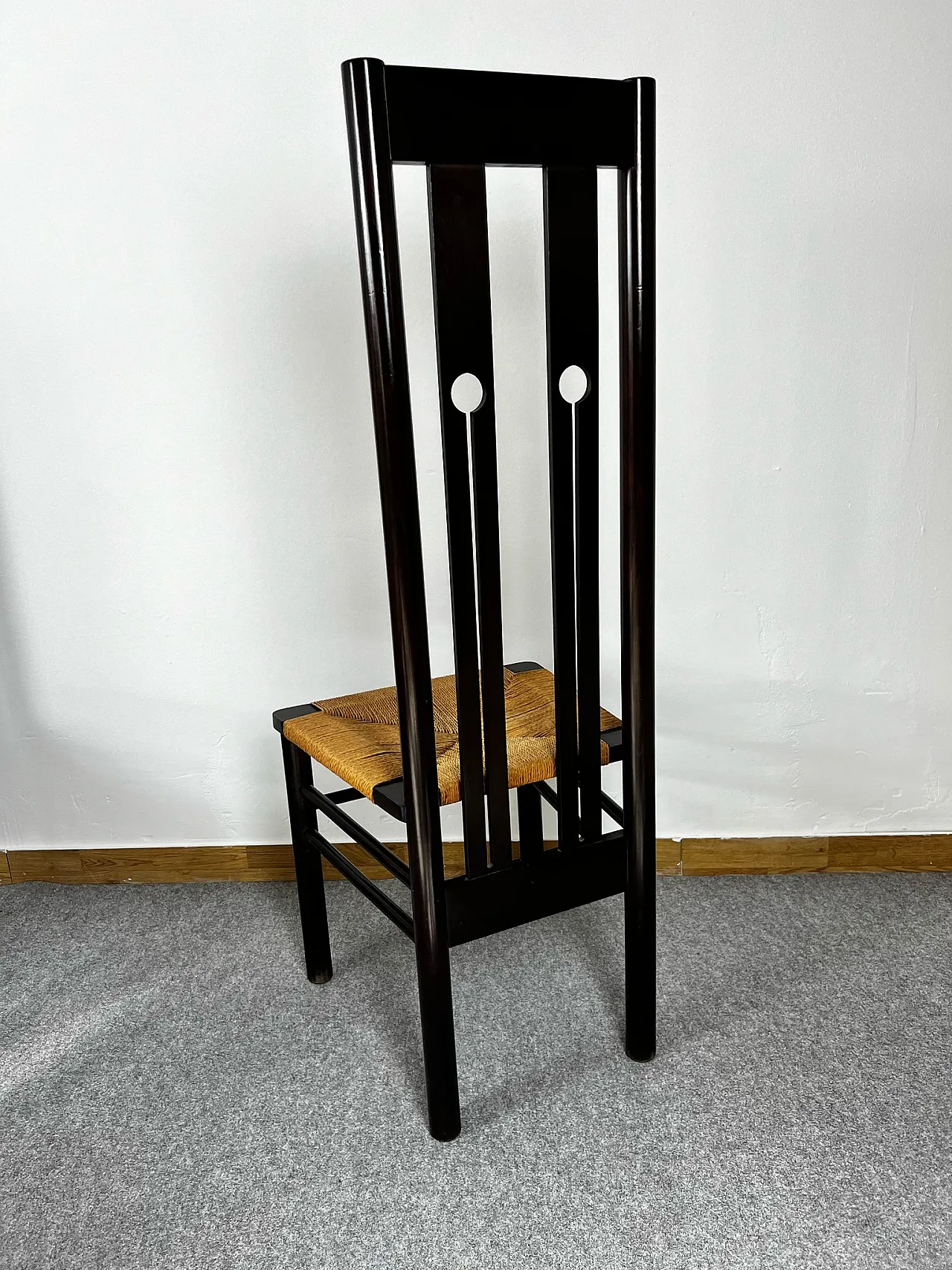 Set 6 chairs with high back 3