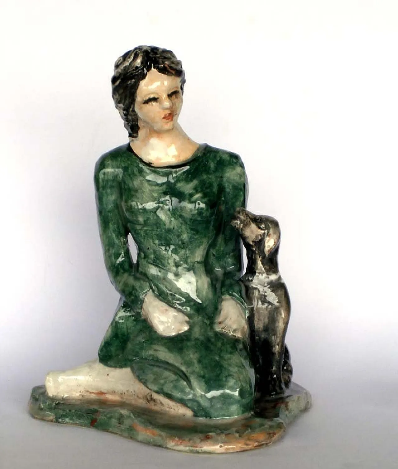 Scultura in ceramica di Rossicone di Domenico Purificato, anni '80 1