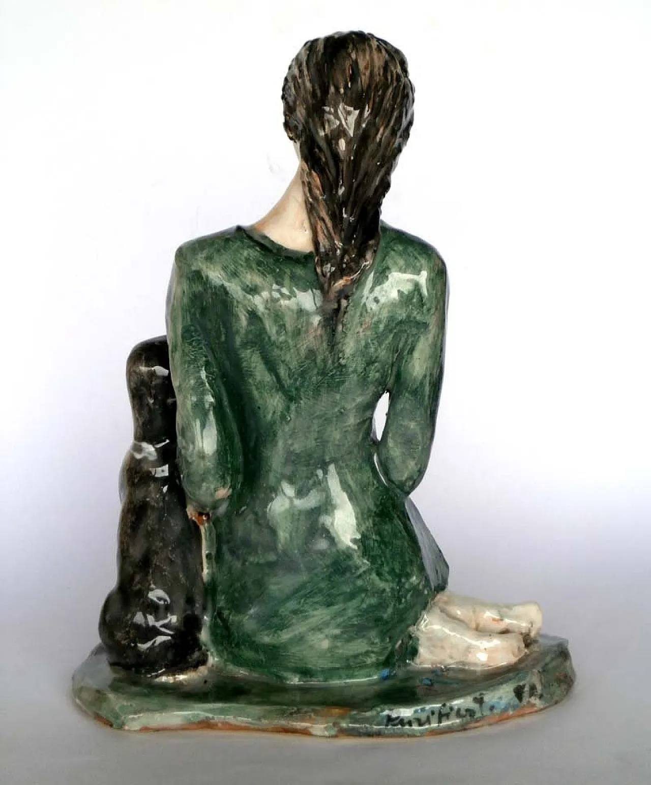 Scultura in ceramica di Rossicone di Domenico Purificato, anni '80 3