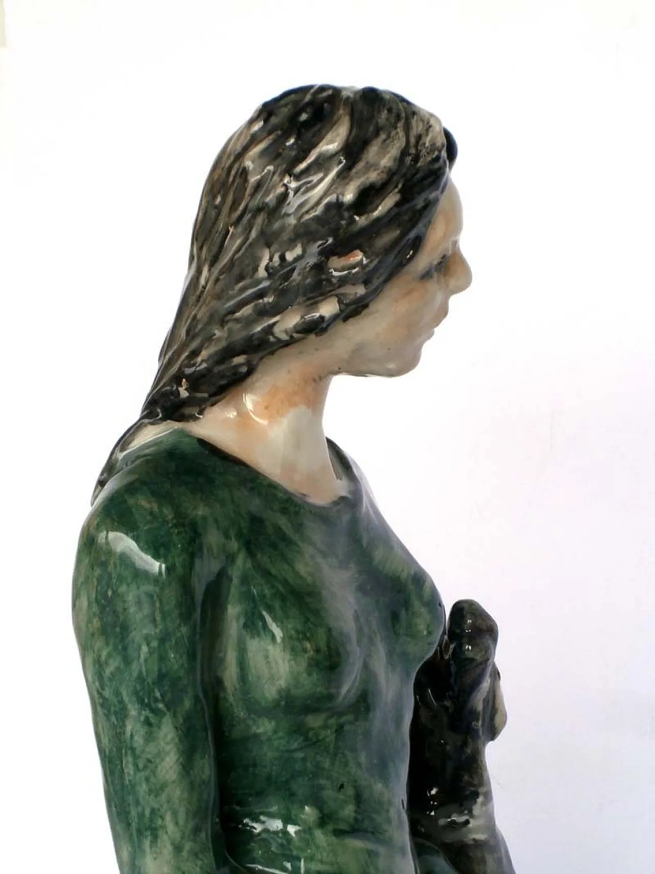 Scultura in ceramica di Rossicone di Domenico Purificato, anni '80 4