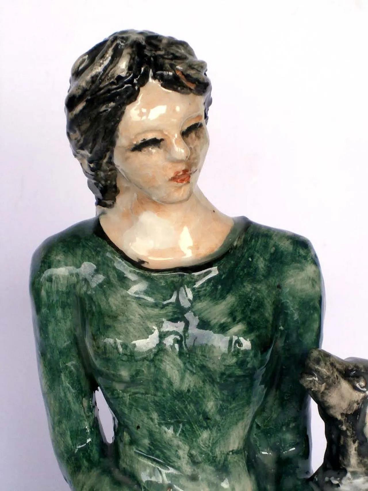 Scultura in ceramica di Rossicone di Domenico Purificato, anni '80 7