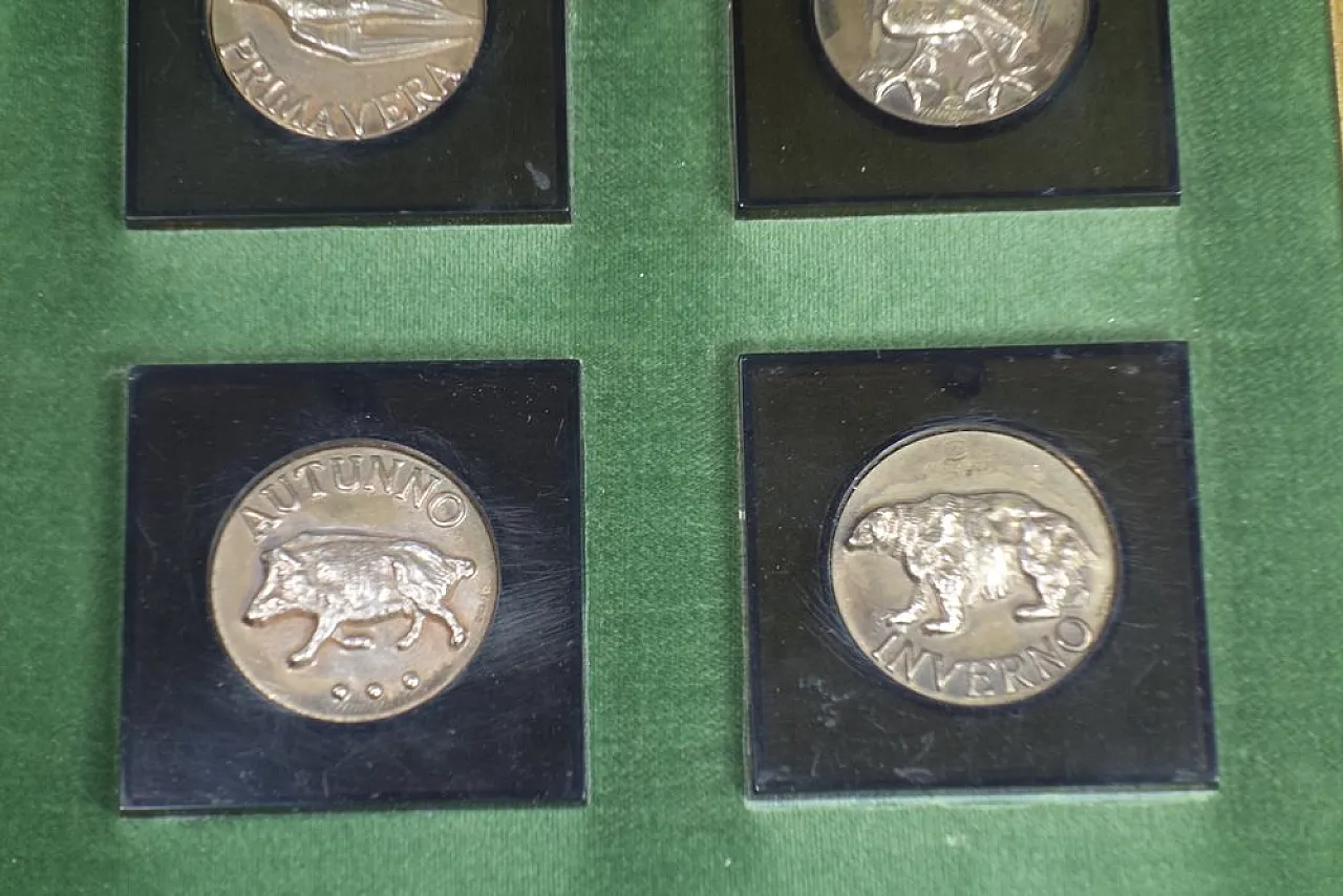 4 Medaglie in bronzo di Luciano Minguzzi, anni '60 3