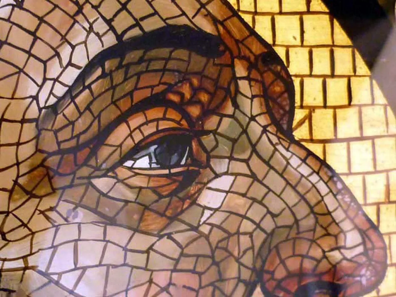 Pittura antica religiosa su vetro, '800 3