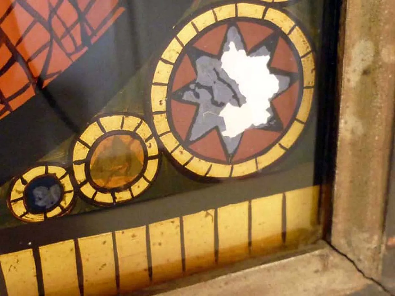 Pittura antica religiosa su vetro, '800 6