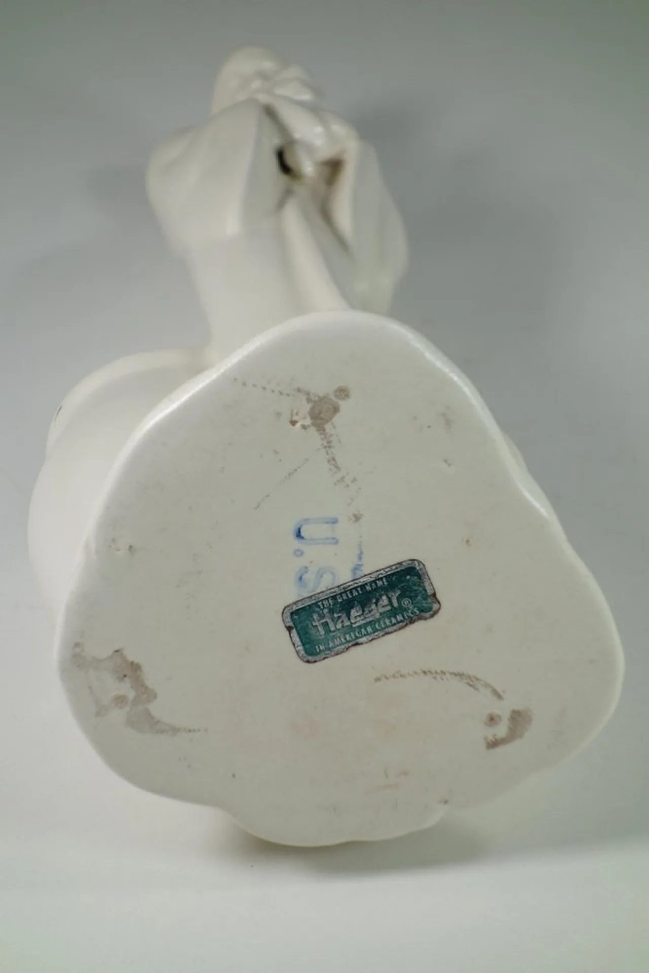 Statua Madonna antica Art Nouveau in ceramica di Haeger, primo '900 6