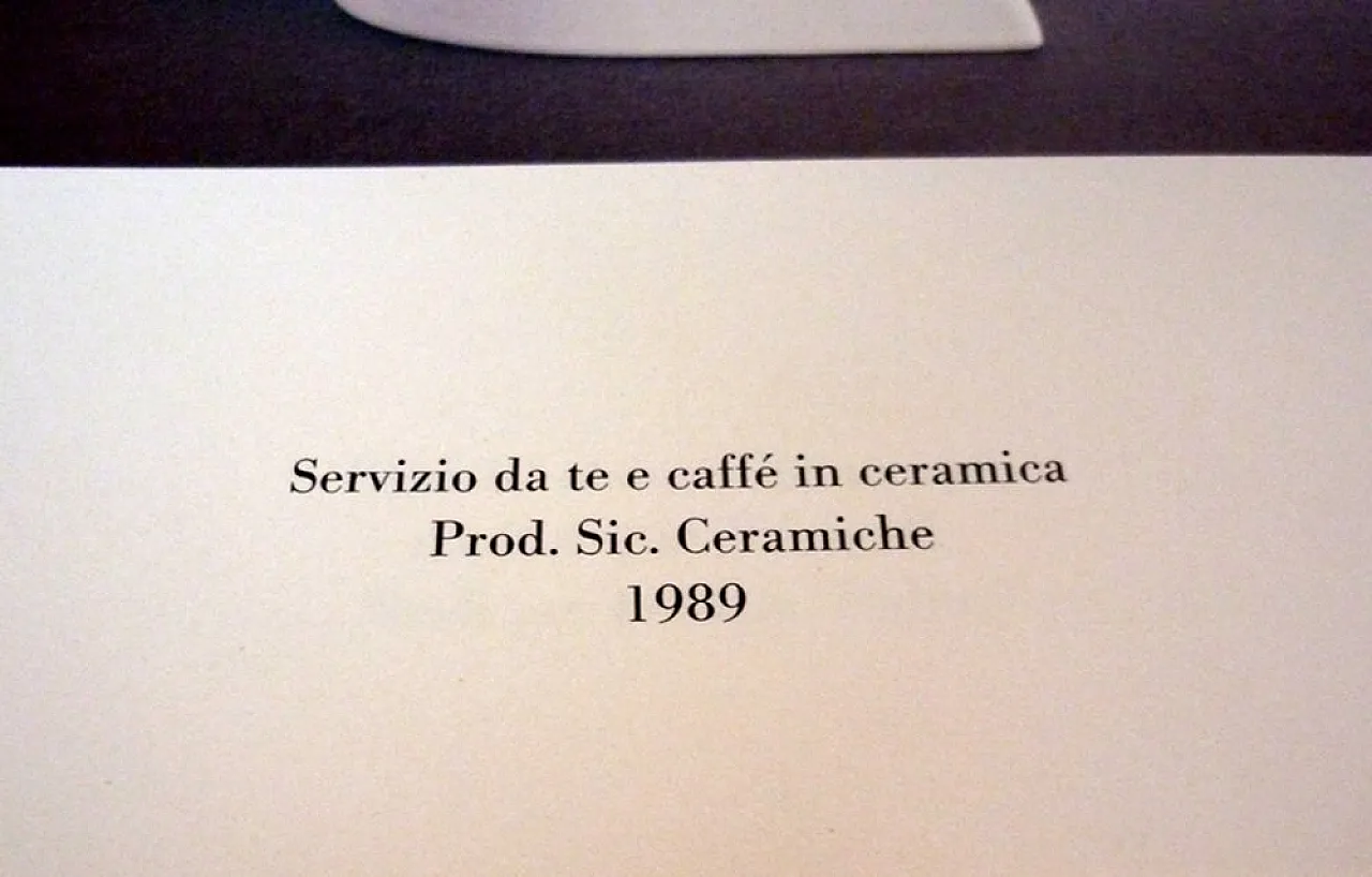 Brocca postmoderna in ceramica di Maurizio Duranti per SIC, anni '80 8