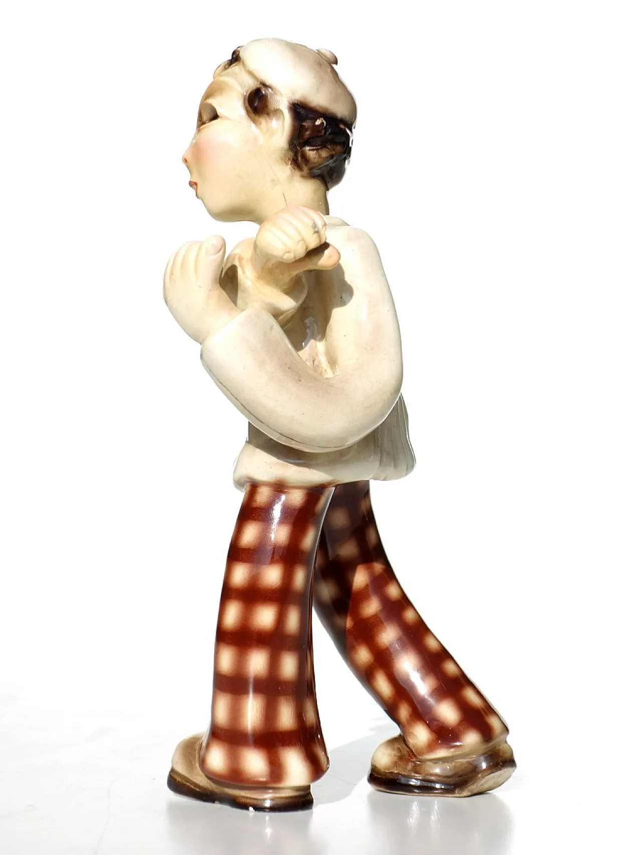 Figurina in ceramica di Leopold Anzengruber per Carraresi & Lucchesi, anni '20 2