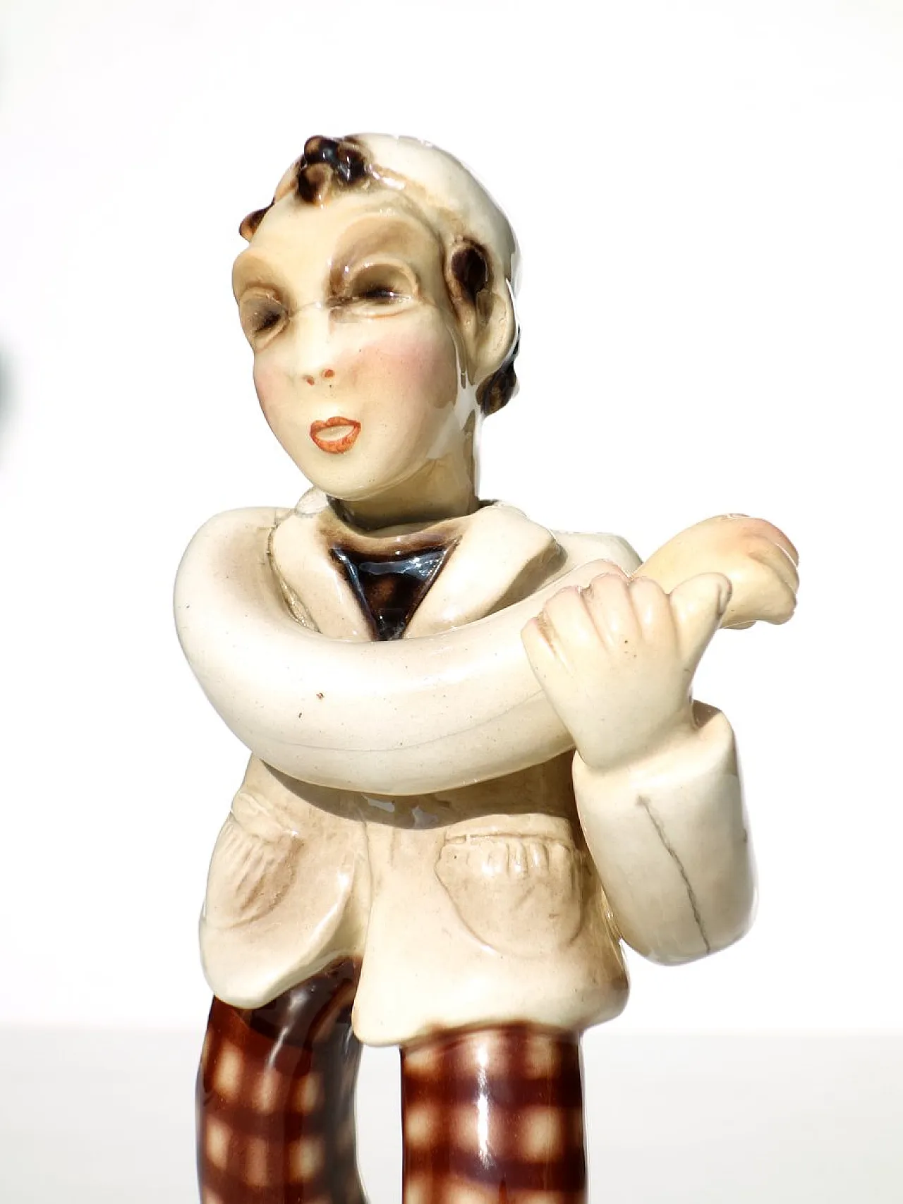 Figurina in ceramica di Leopold Anzengruber per Carraresi & Lucchesi, anni '20 4