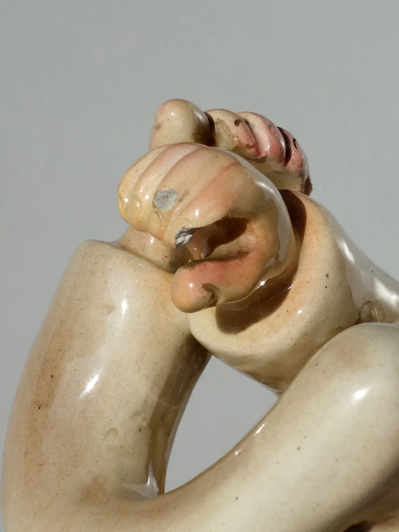 Figurina in ceramica di Leopold Anzengruber per Carraresi & Lucchesi, anni '20 5