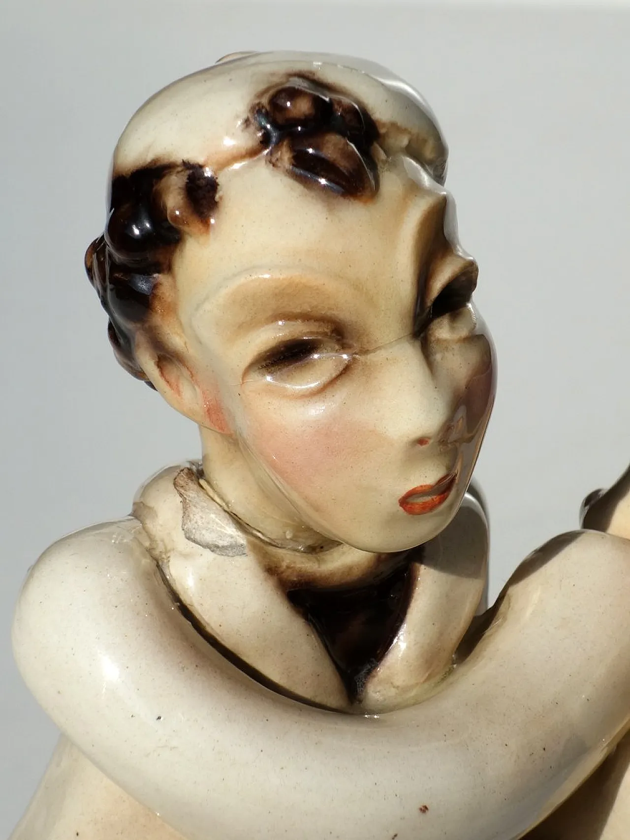 Figurina in ceramica di Leopold Anzengruber per Carraresi & Lucchesi, anni '20 7