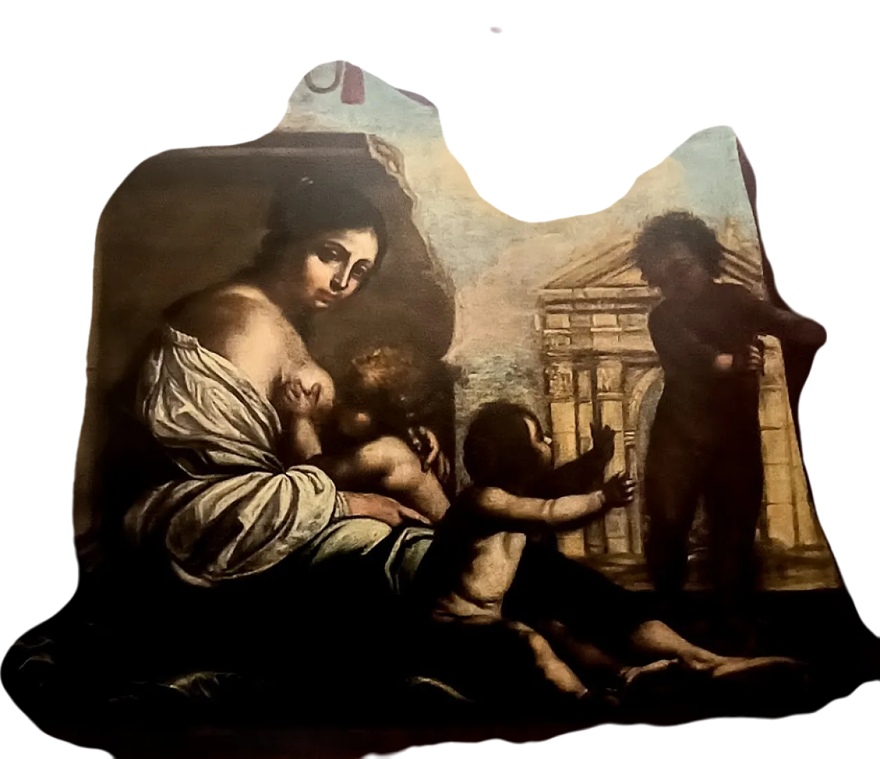 Dipinto "Carità Cristiana" Att. Francesco Furini, '600 12