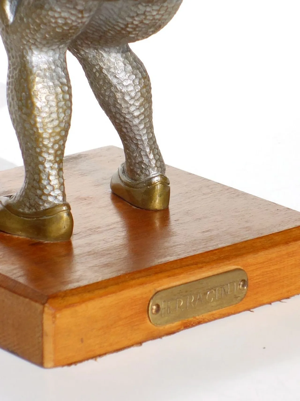 Scultura di giullare in bronzo, anni '70 5