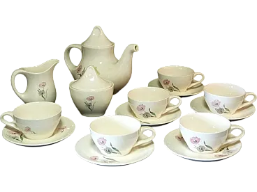 Servizio da tè in ceramica di A. Campi per Verbanum Stone, anni '50
