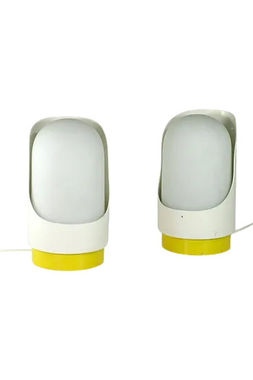 Coppia di lampade da tavolo di Valenti Luce, anni '70