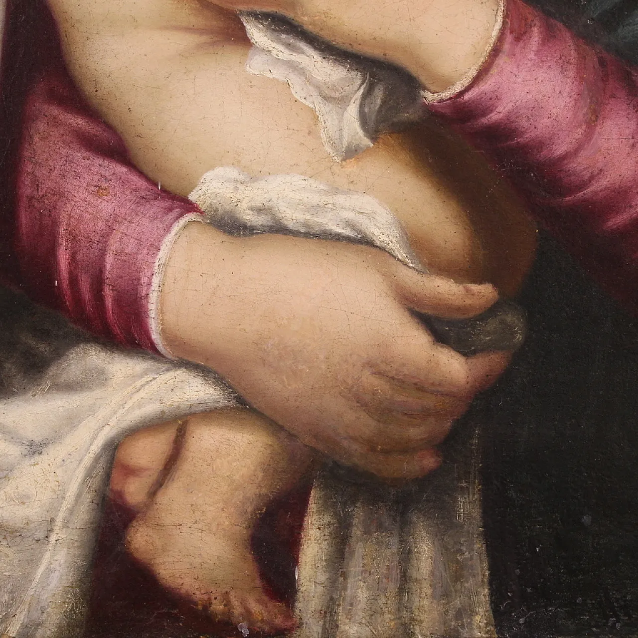 Madonna and Child, oil painting on canvas, 17th century 15