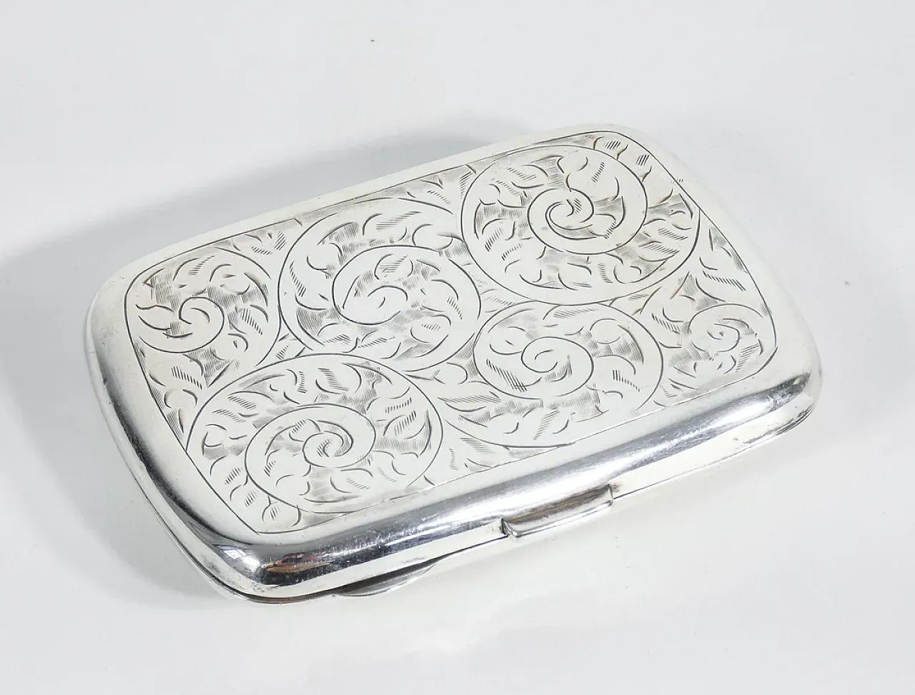 Cigarette case in silver, 1920s 6