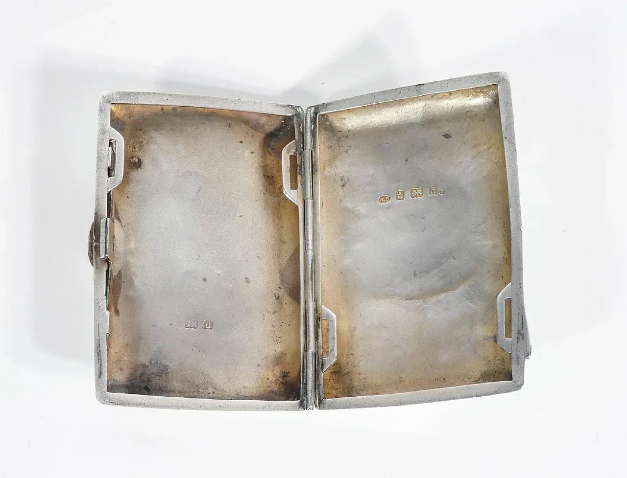Cigarette case in silver, early 20th century 9