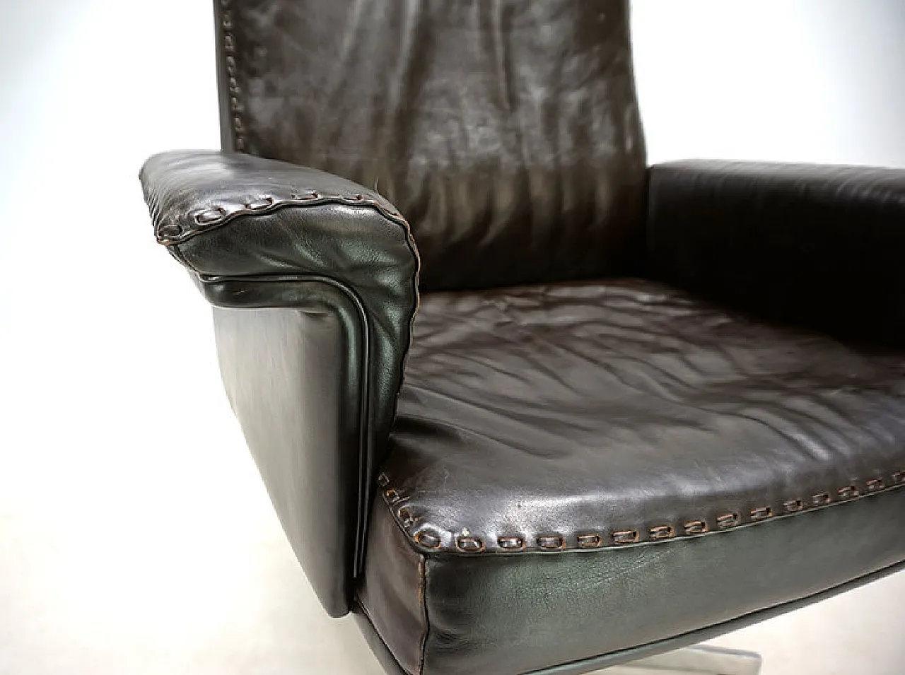 Poltrona in pelle De Sede DS 35, anni '60 2