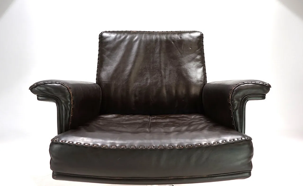 Poltrona in pelle De Sede DS 35, anni '60 9