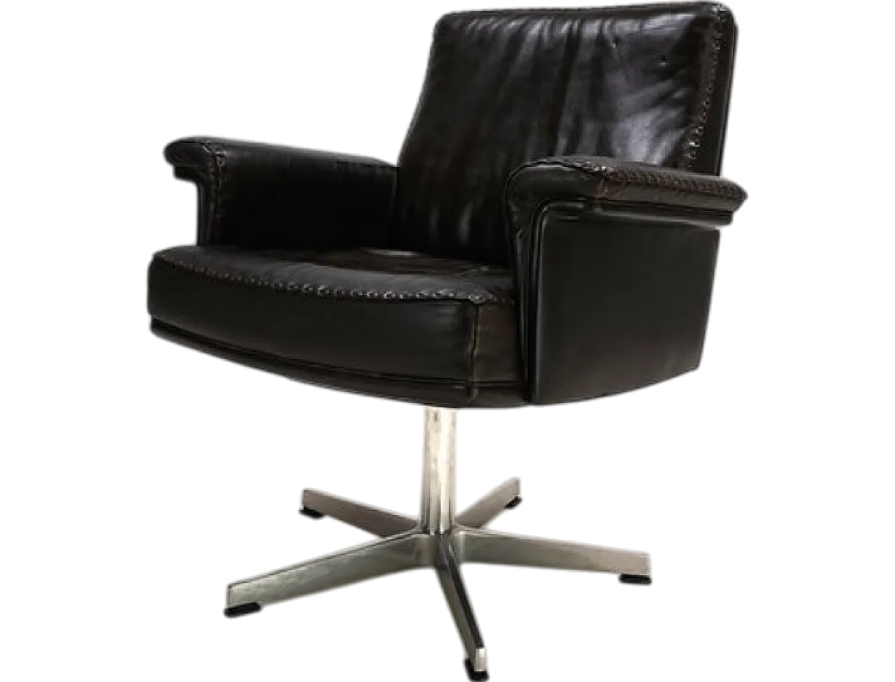 Poltrona in pelle De Sede DS 35, anni '60 16