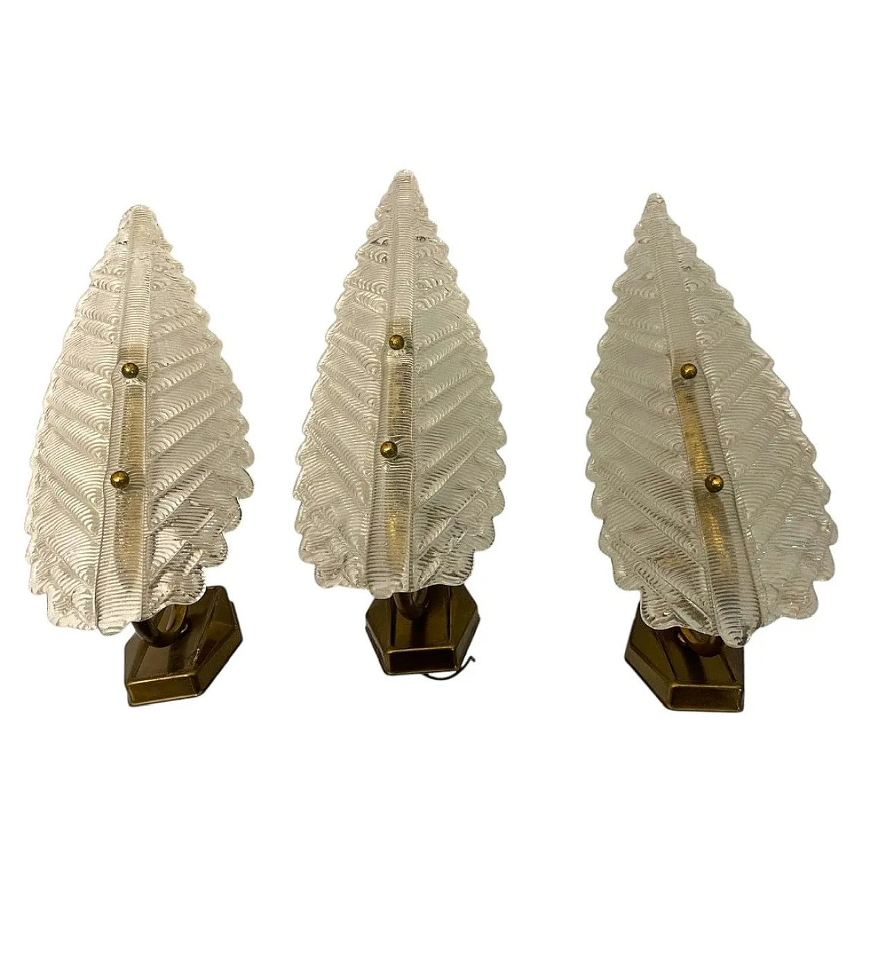 Pair of Murano Glass Sconces From Barovier, 1950s 1