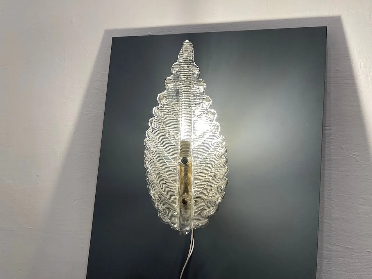 Pair of Murano Glass Sconces From Barovier, 1950s 4