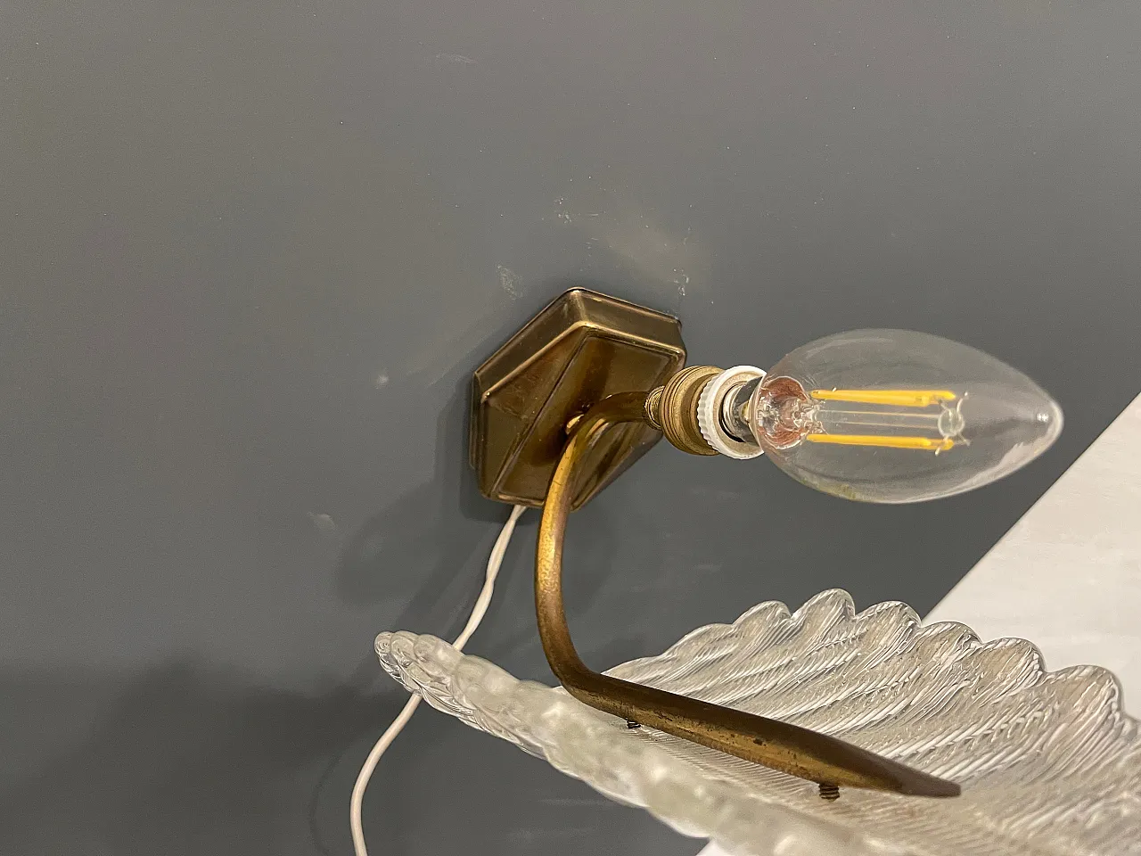 Pair of Murano Glass Sconces From Barovier, 1950s 6