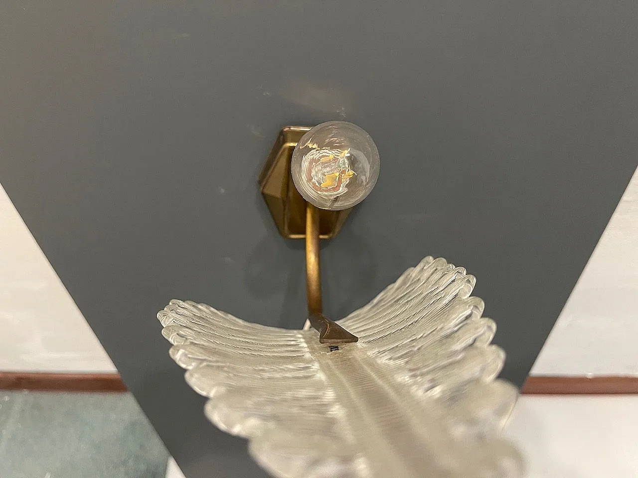 Pair of Murano Glass Sconces From Barovier, 1950s 9
