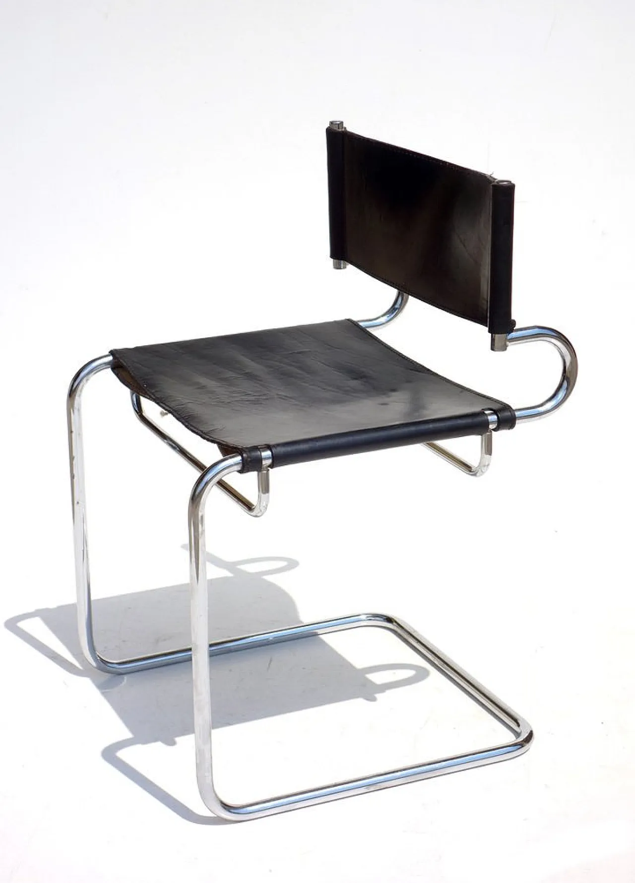 Terrj leather chair by Luigi Saccardo for Arrmet, 1970s 1