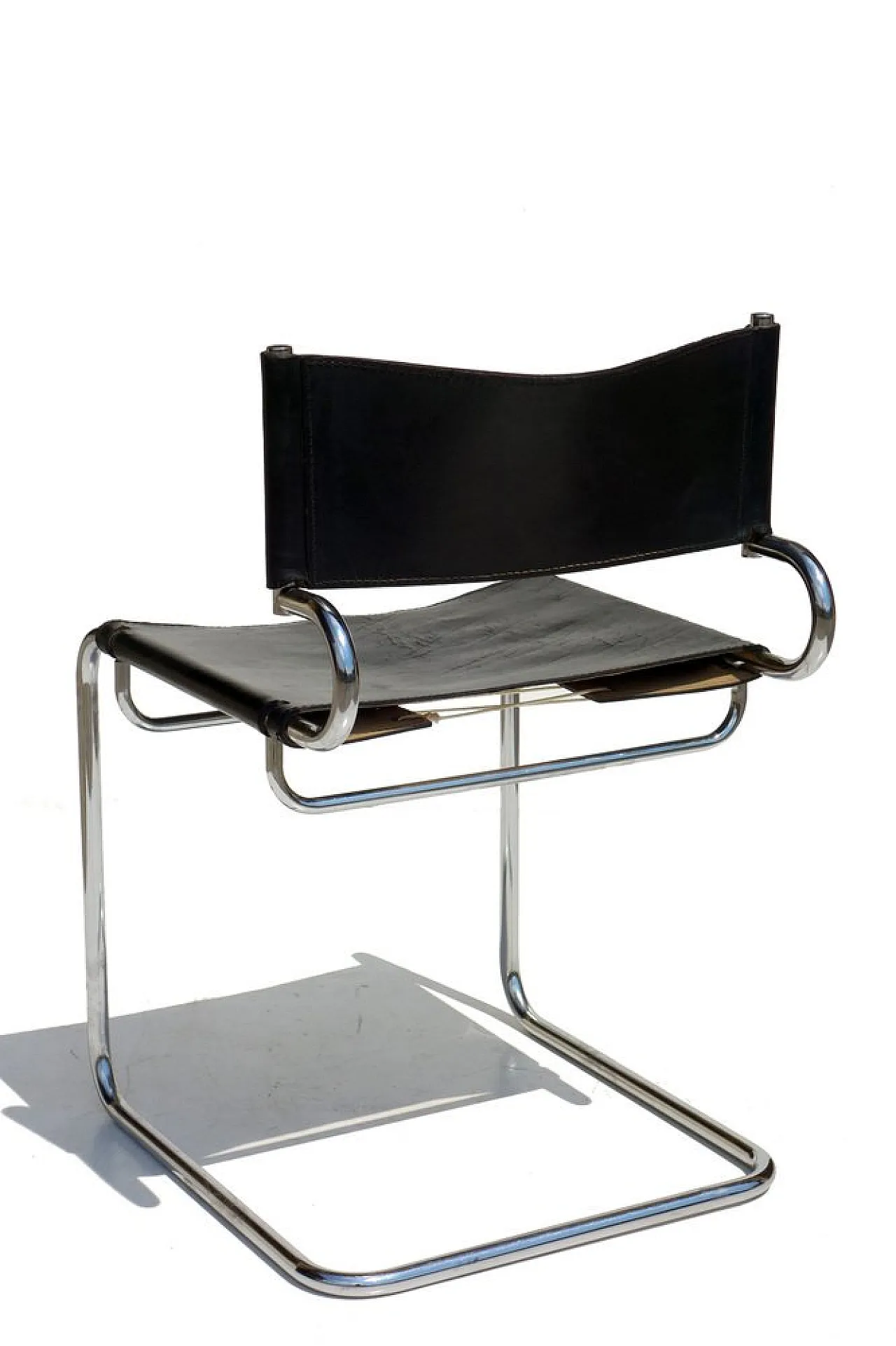 Terrj leather chair by Luigi Saccardo for Arrmet, 1970s 3