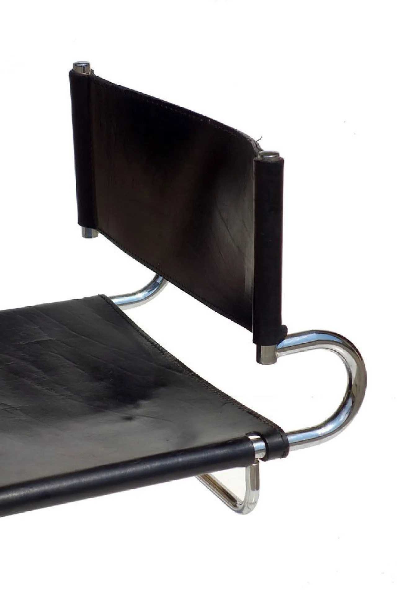 Terrj leather chair by Luigi Saccardo for Arrmet, 1970s 4