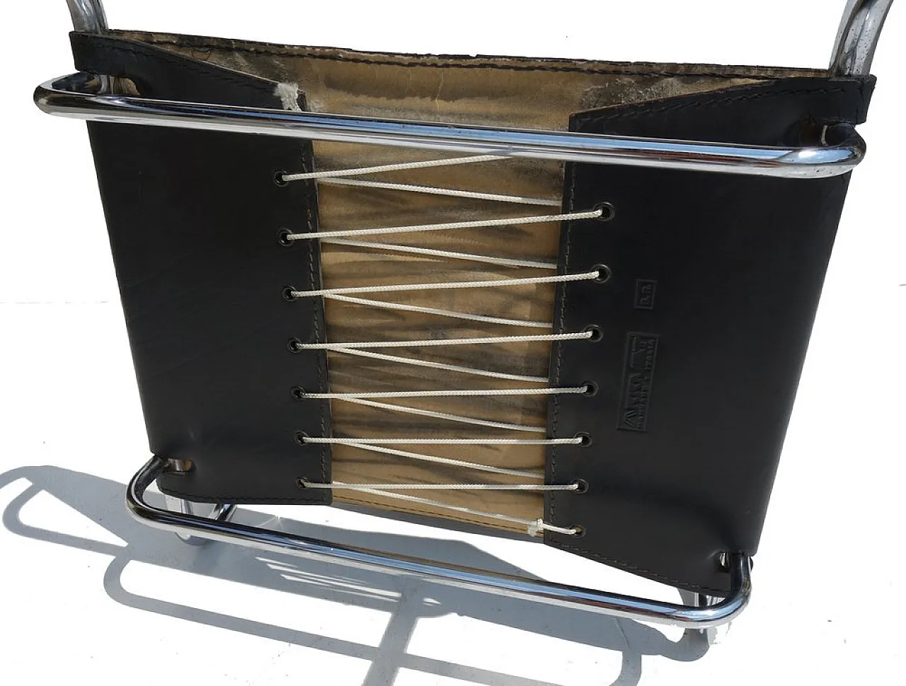 Terrj leather chair by Luigi Saccardo for Arrmet, 1970s 7