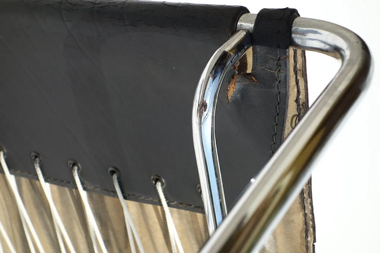 Terrj leather chair by Luigi Saccardo for Arrmet, 1970s 9