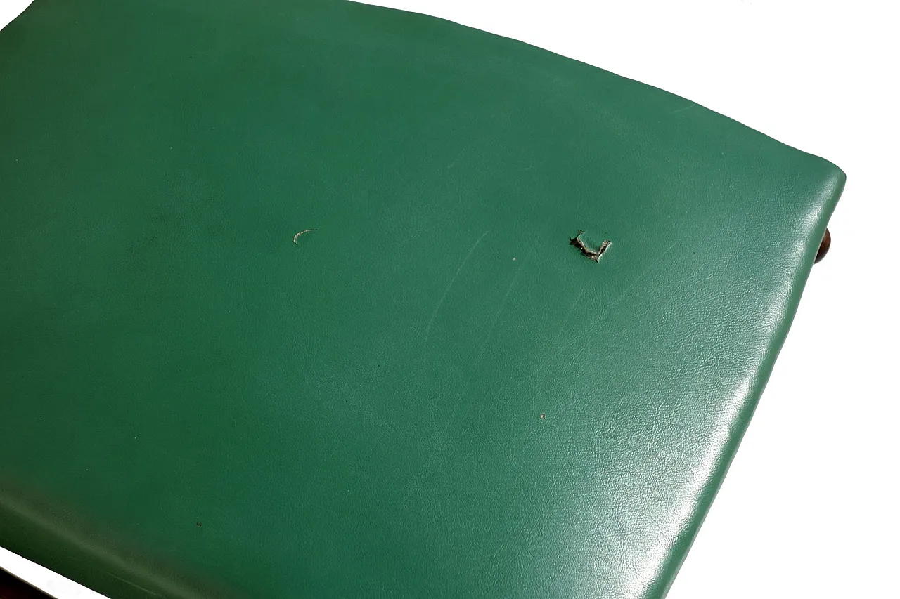 6 Sedie Mid-Century in legno e pelle, anni '50 9