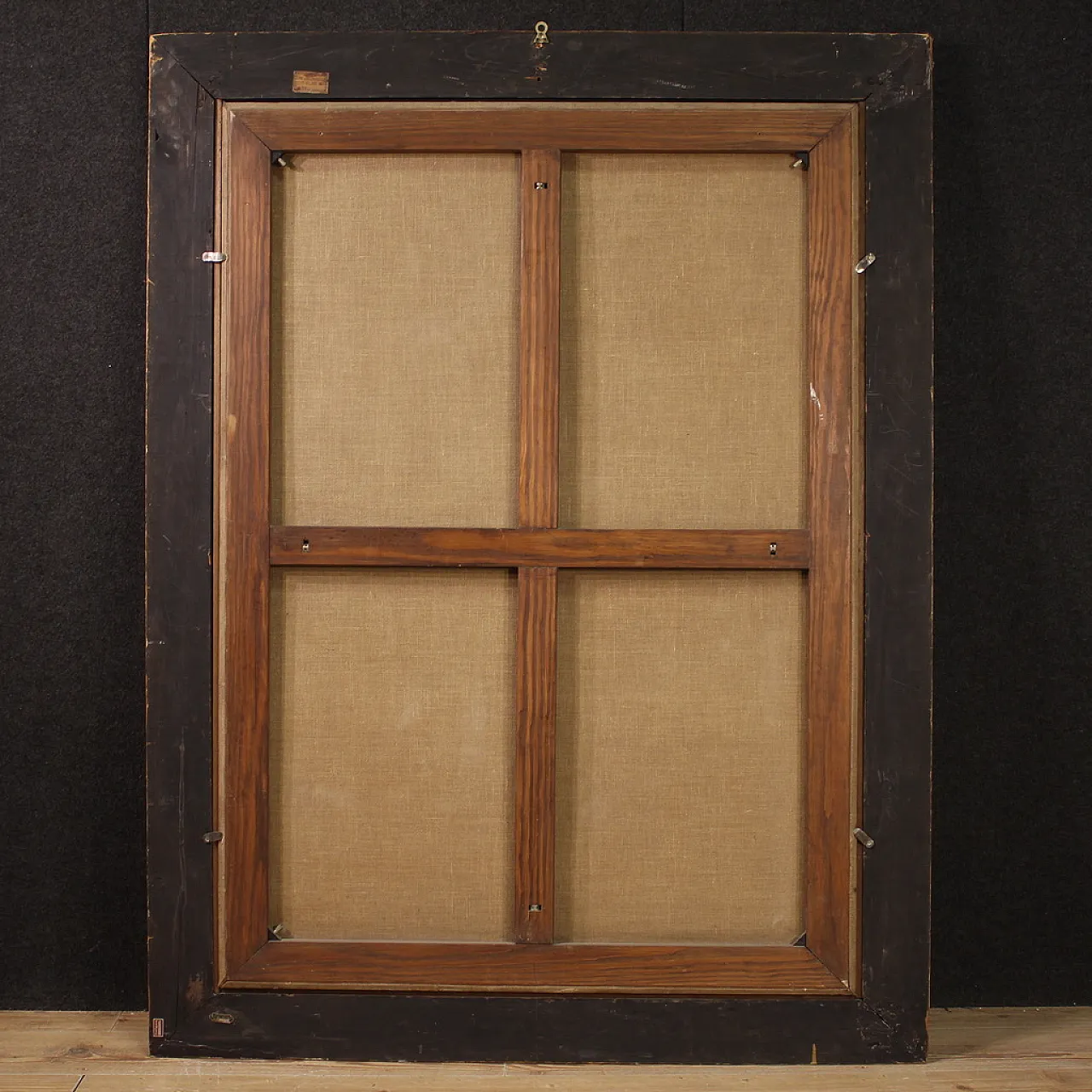 Italian oil painting with Angels in the clouds, 18th century 6