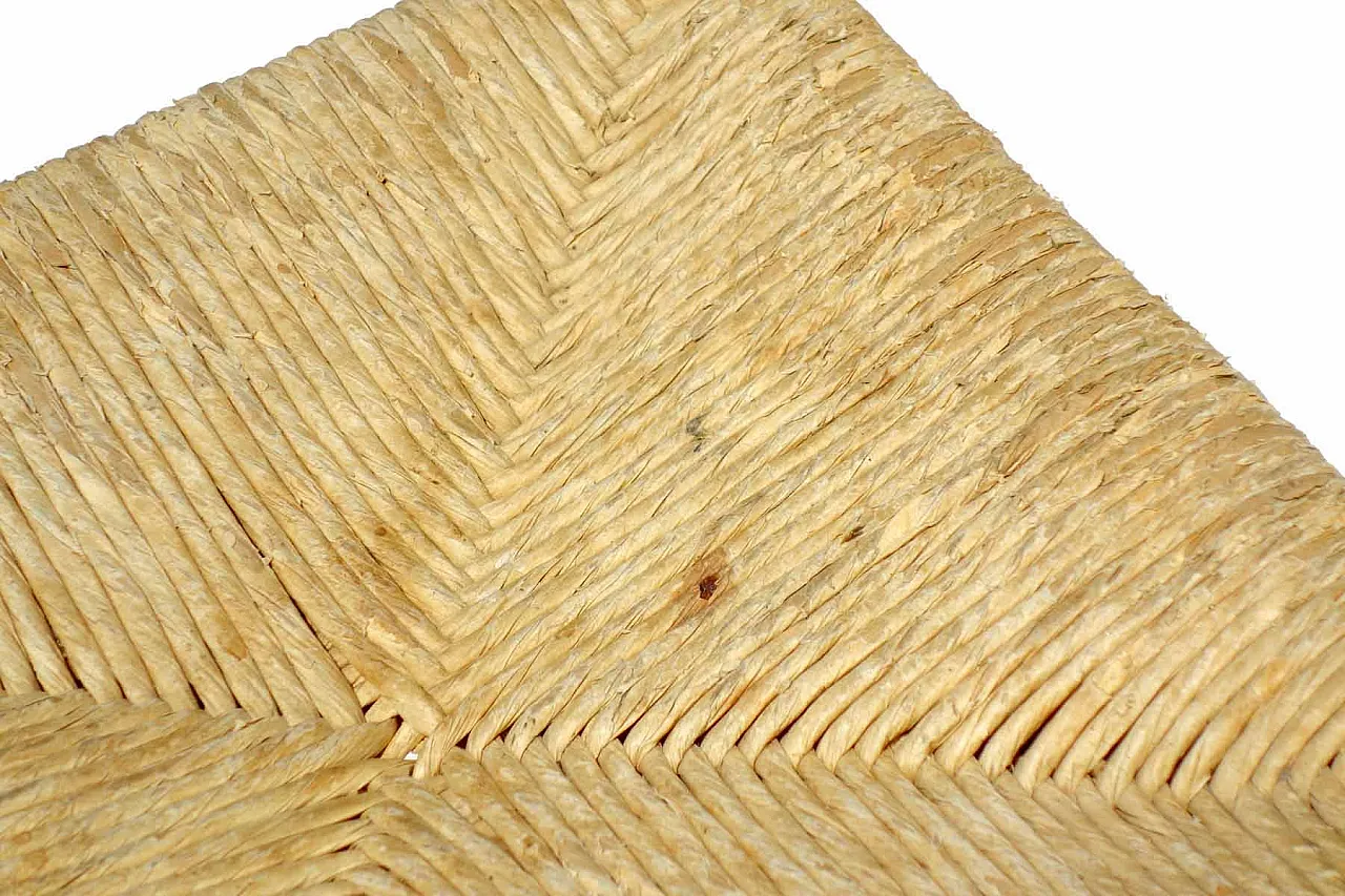 Sgabello Dordogne in vimini di Charlotte Perriand per Robert Sentou, anni '60 5