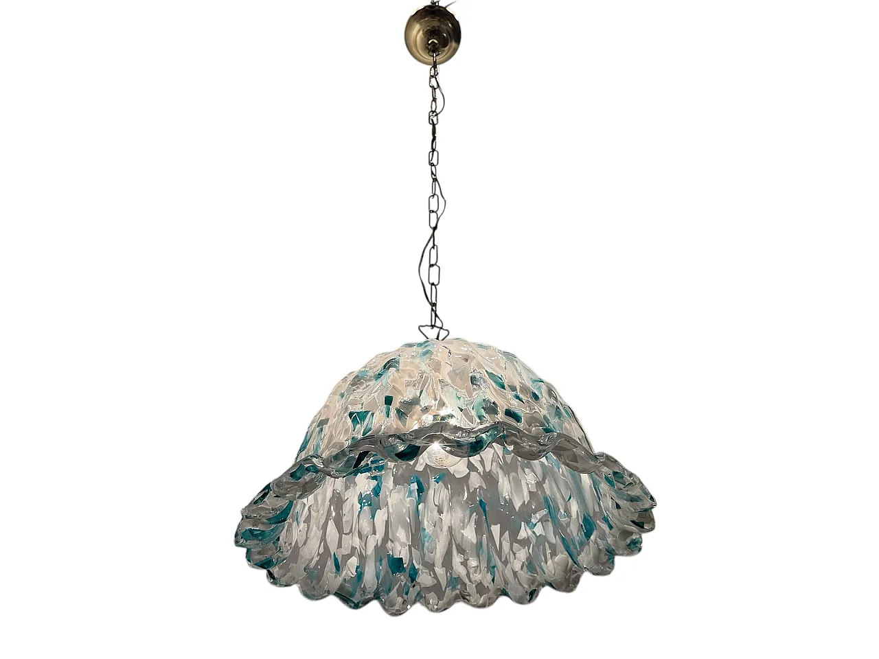 Blue Murano Glass Light Pendant, 1970s 1