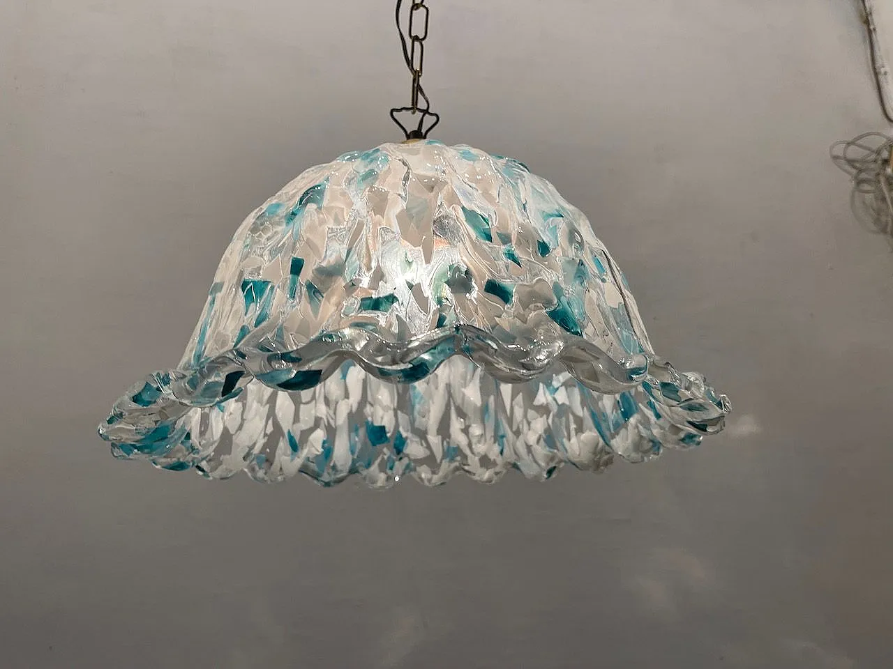 Blue Murano Glass Light Pendant, 1970s 8