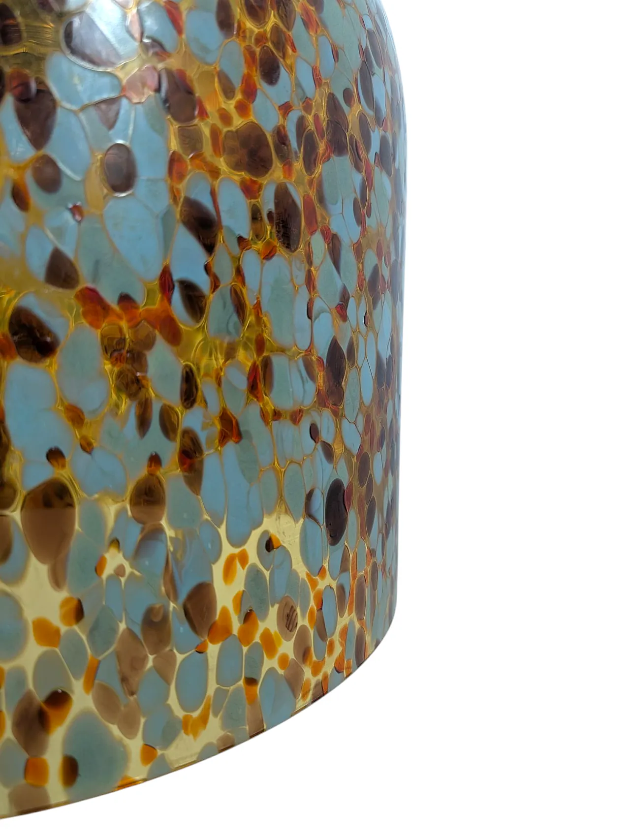 Lampadario a murrine stile Aulenti in vetro di Murano, anni '70 5