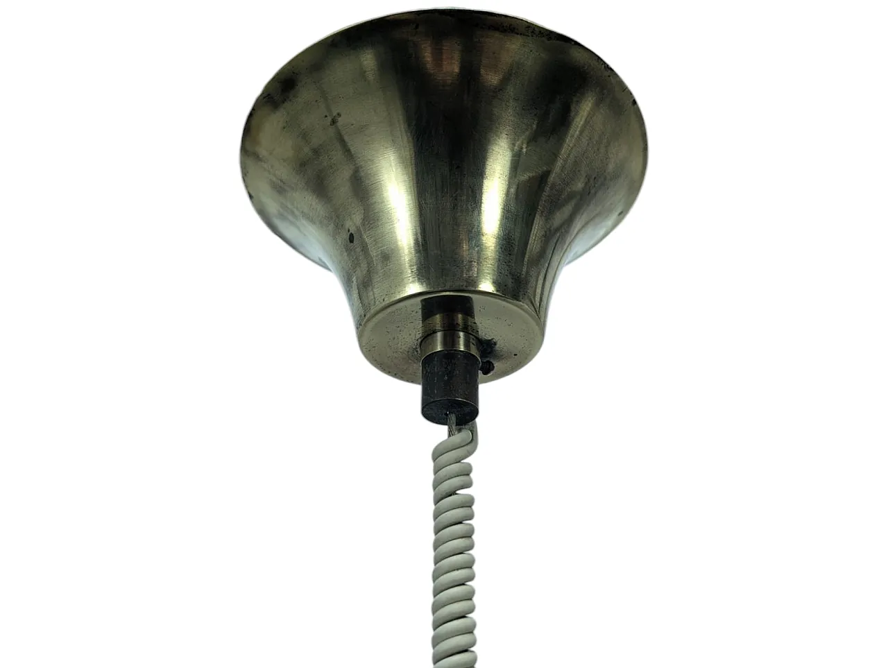 Lampadario a murrine stile Aulenti in vetro di Murano, anni '70 6