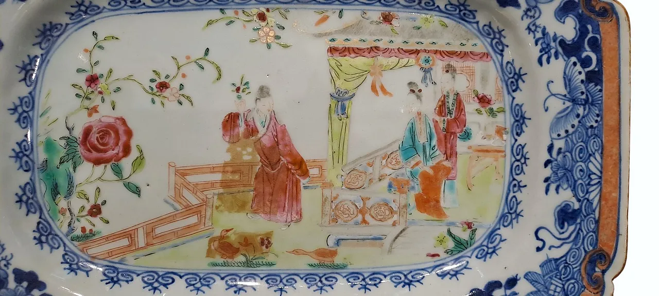 Piccolo vassoio in porcellana, Cina, '700 2