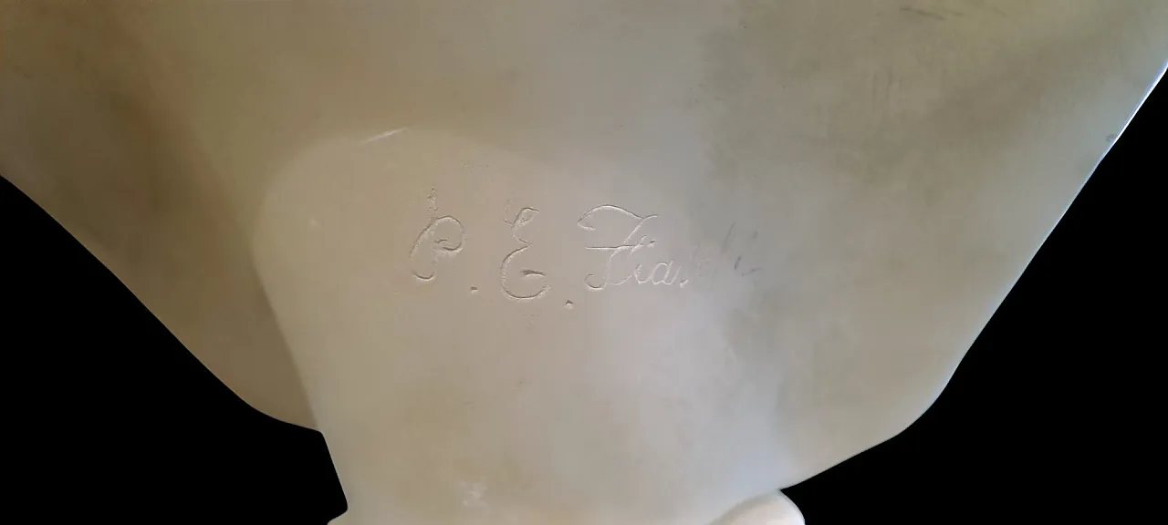 Amore materno, scultura in alabastro, Emilio Fiaschi (1858 - 1941) 8