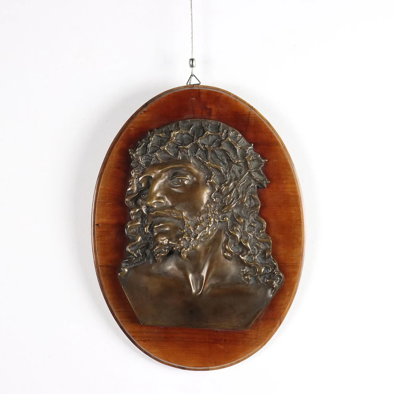 Volto di Cristo Sofferente, scultura in bronzo, '900 1