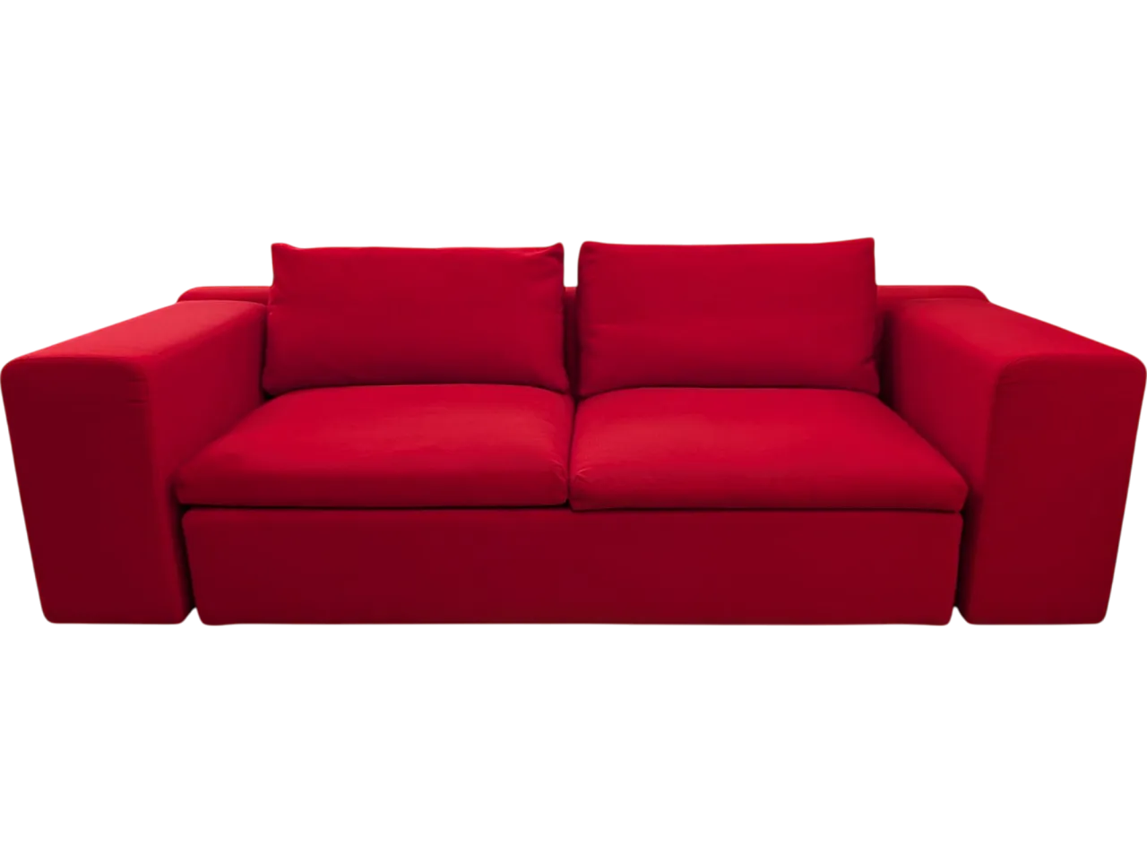 Divano in tessuto rosso mod. Springfield prod. Moroso anni 2000 12