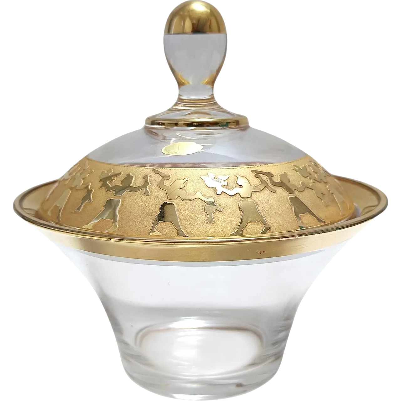 Crystal Trinket Bowl with Gold Details 11