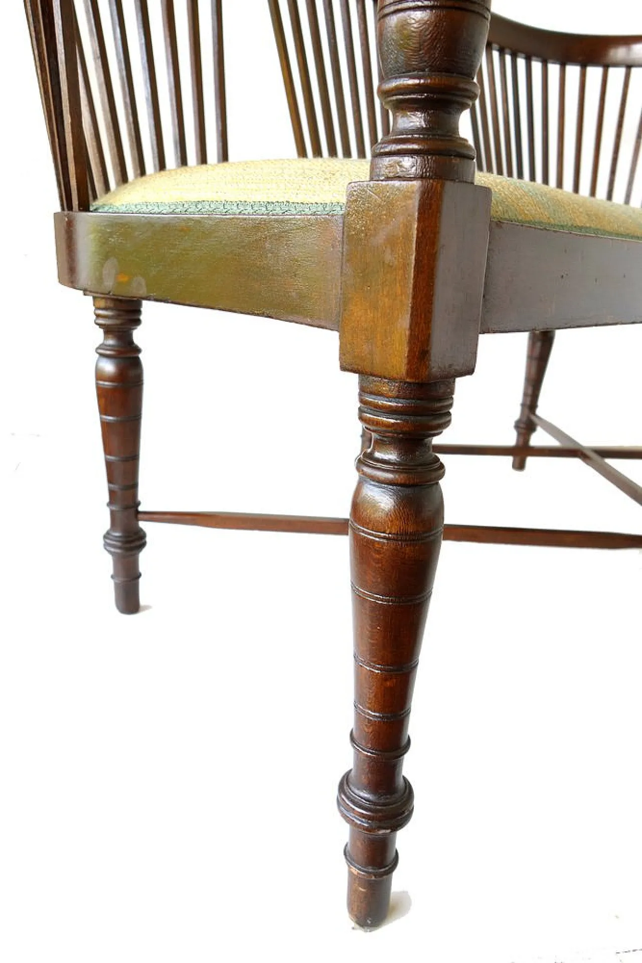 Panca Secessionista Art Noveau in legno, inizio XX secolo 9