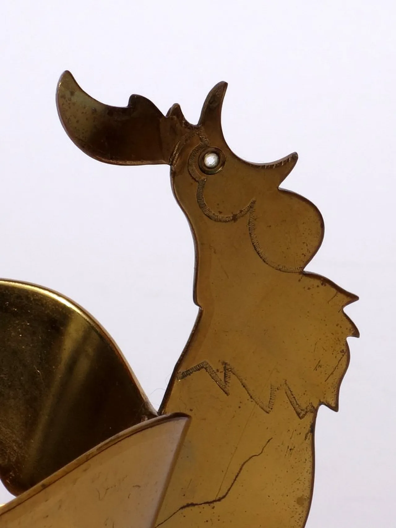 Scultura Argentiere Gallo futurista di Guido Galbiati, anni '30 4