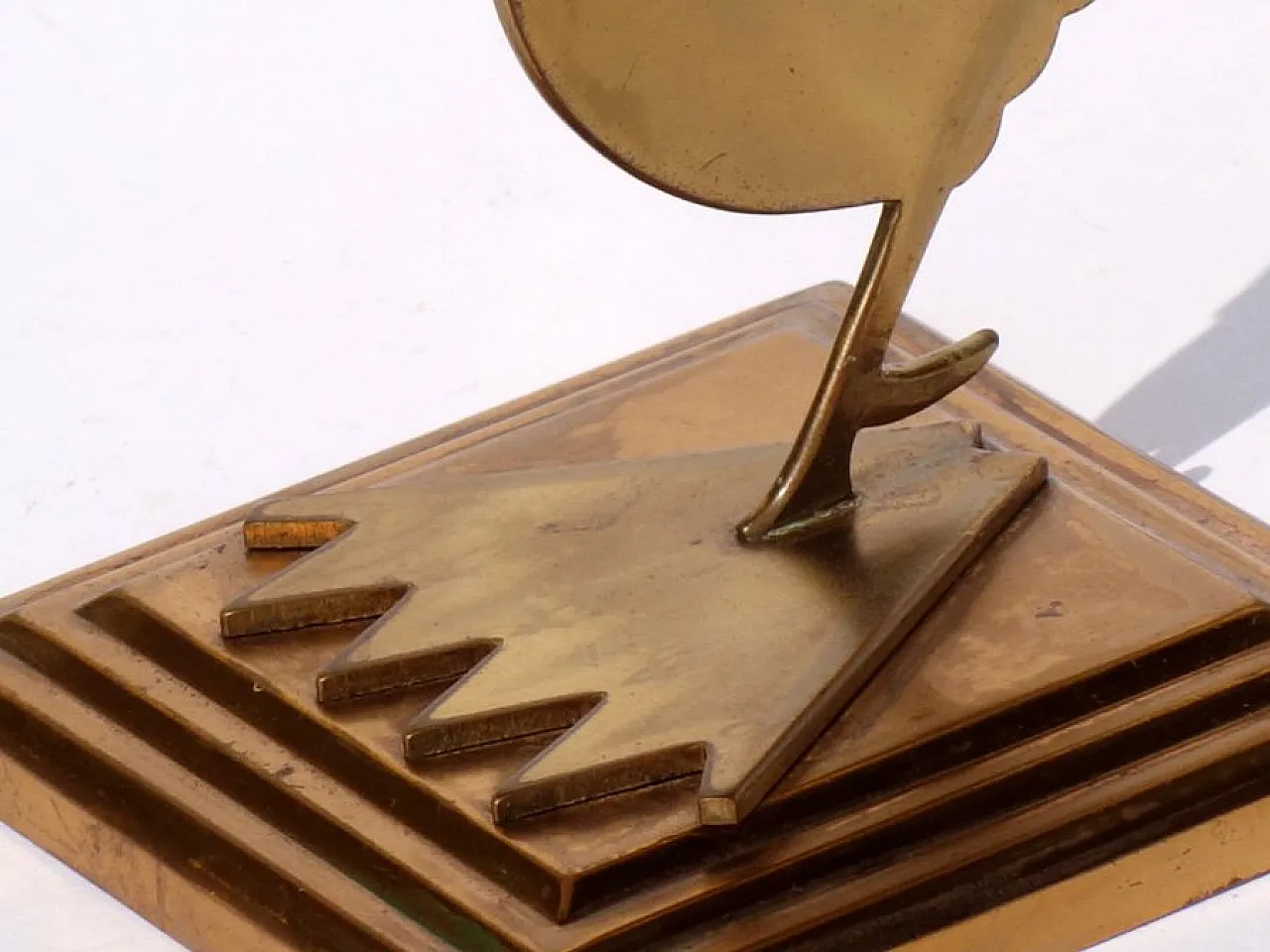 Scultura Argentiere Gallo futurista di Guido Galbiati, anni '30 6