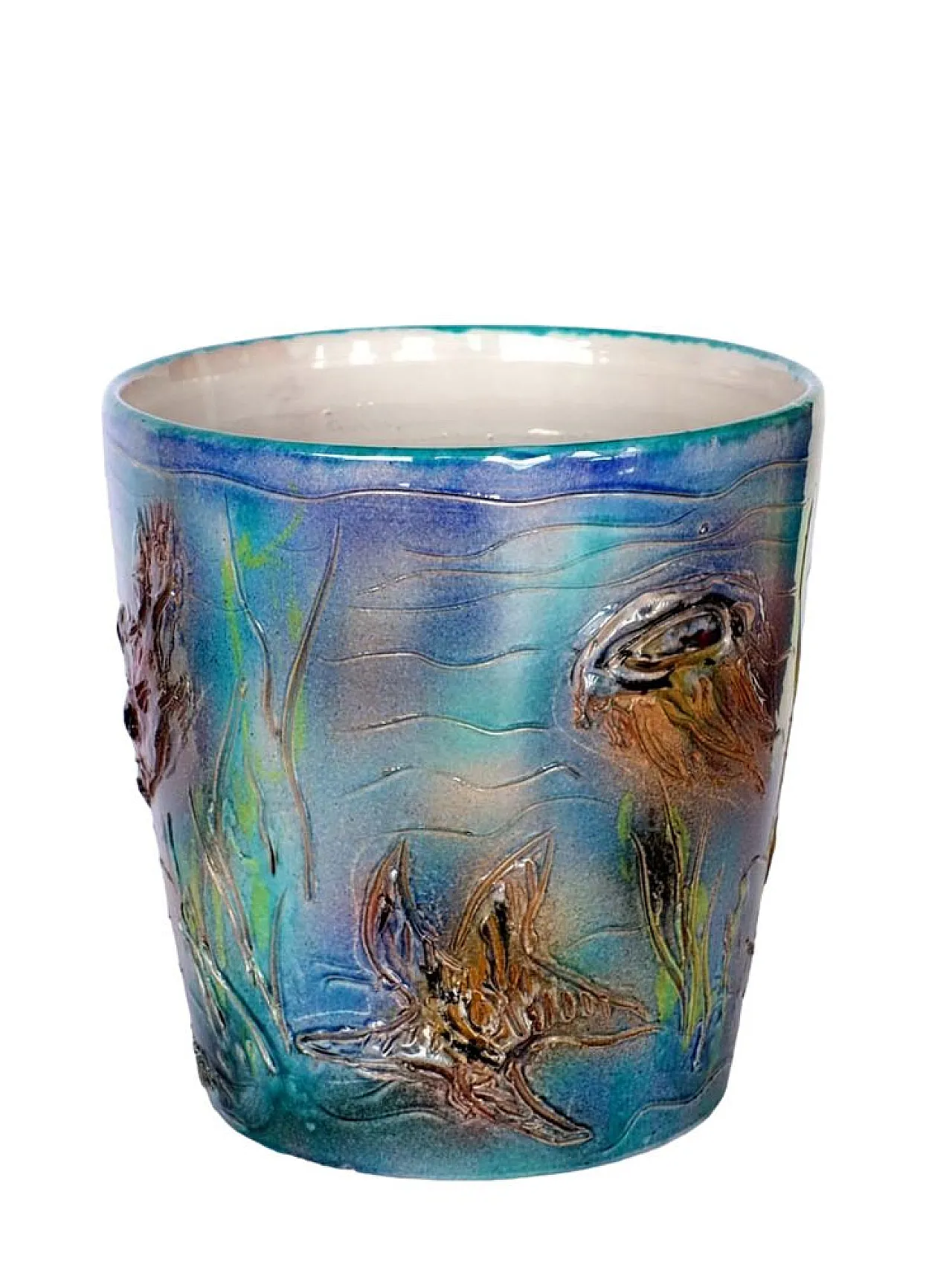 Vaso Albissola in ceramica di Umberto Ghersi, anni '60 3