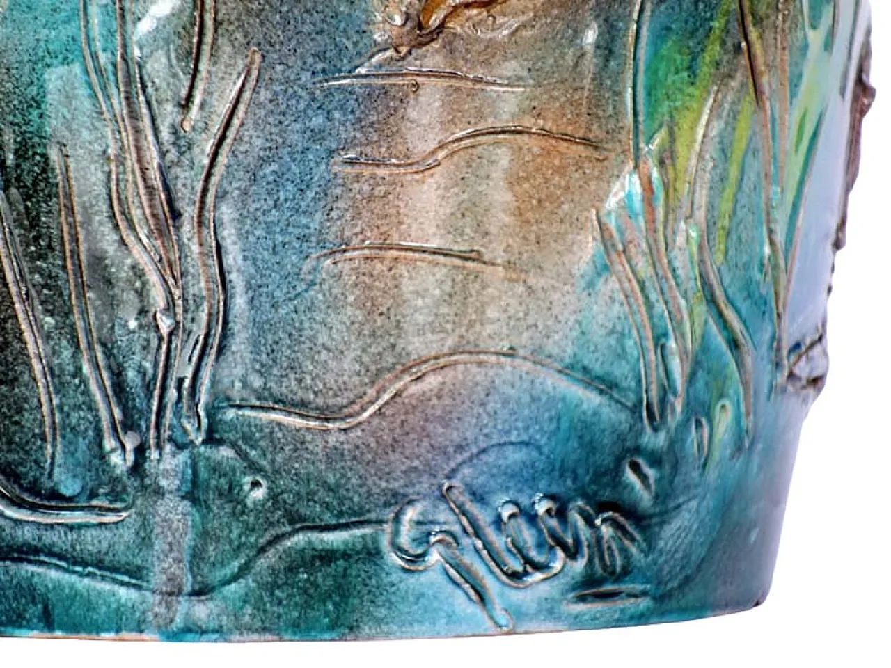 Vaso Albissola in ceramica di Umberto Ghersi, anni '60 4